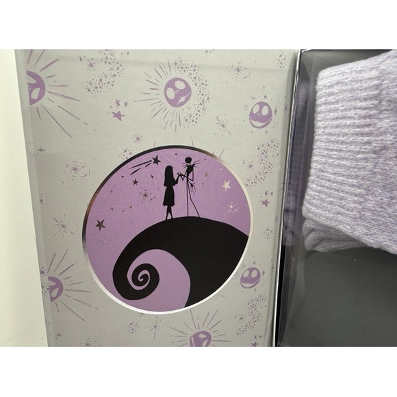 NWT Disney Nightmare Before Christmas Purple and Black Socks in collectible box. - Picture 10 of 11